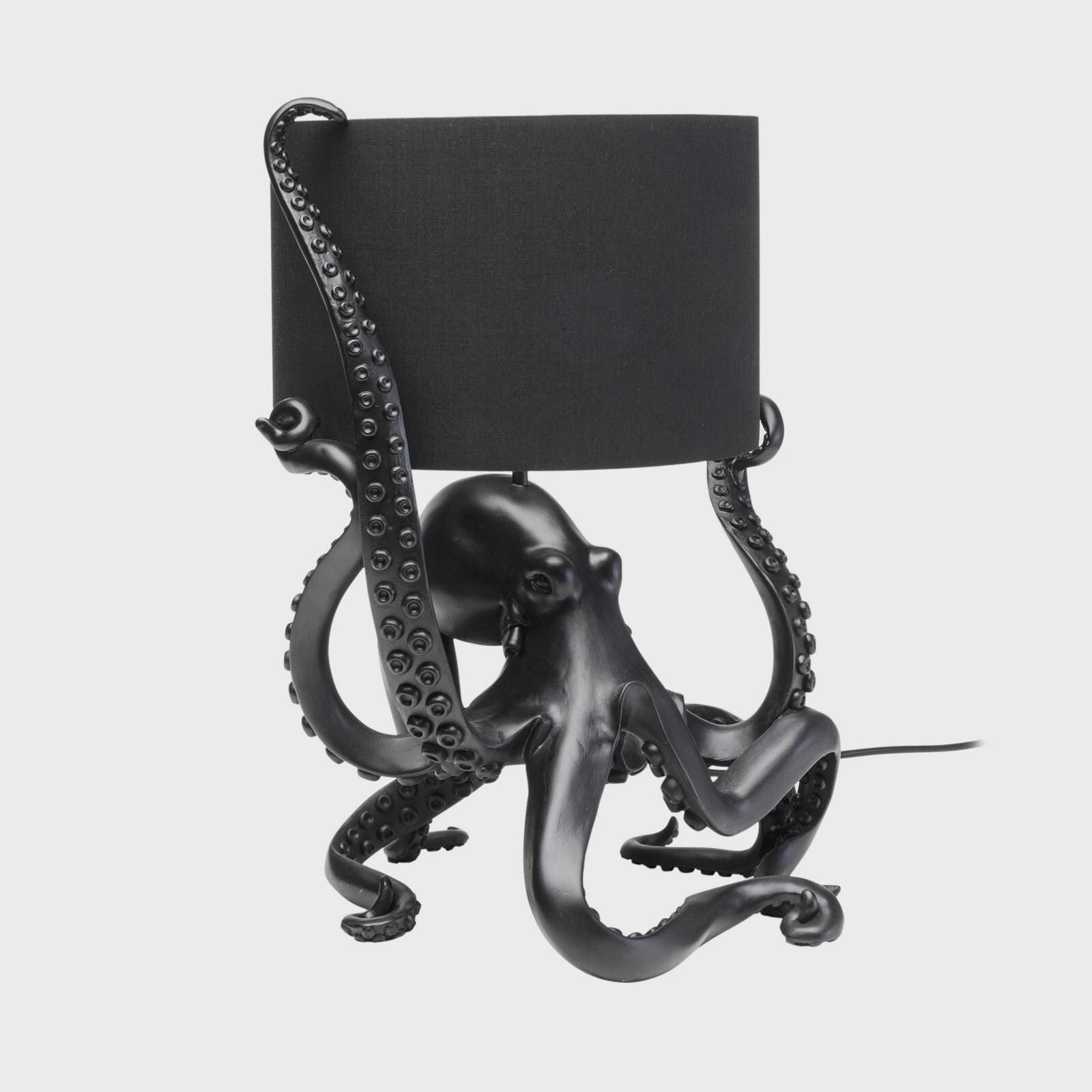 Octopus black table lamp