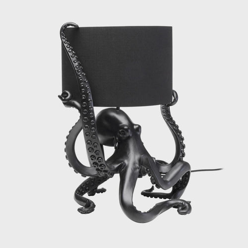 Black Octopus Table Lamp - Quirky Statement Lighting