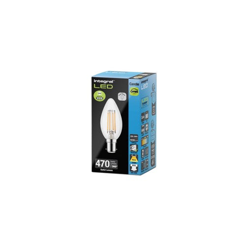 Integral LED Candle Bulb B15 470LM 4.5W 2700K DIMMABLE