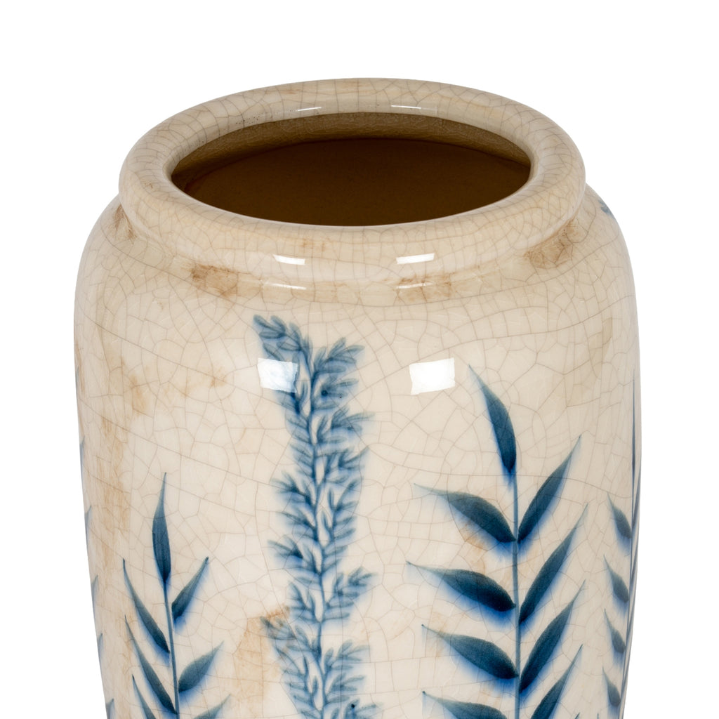 Large Blue Flora Olpe Vase
