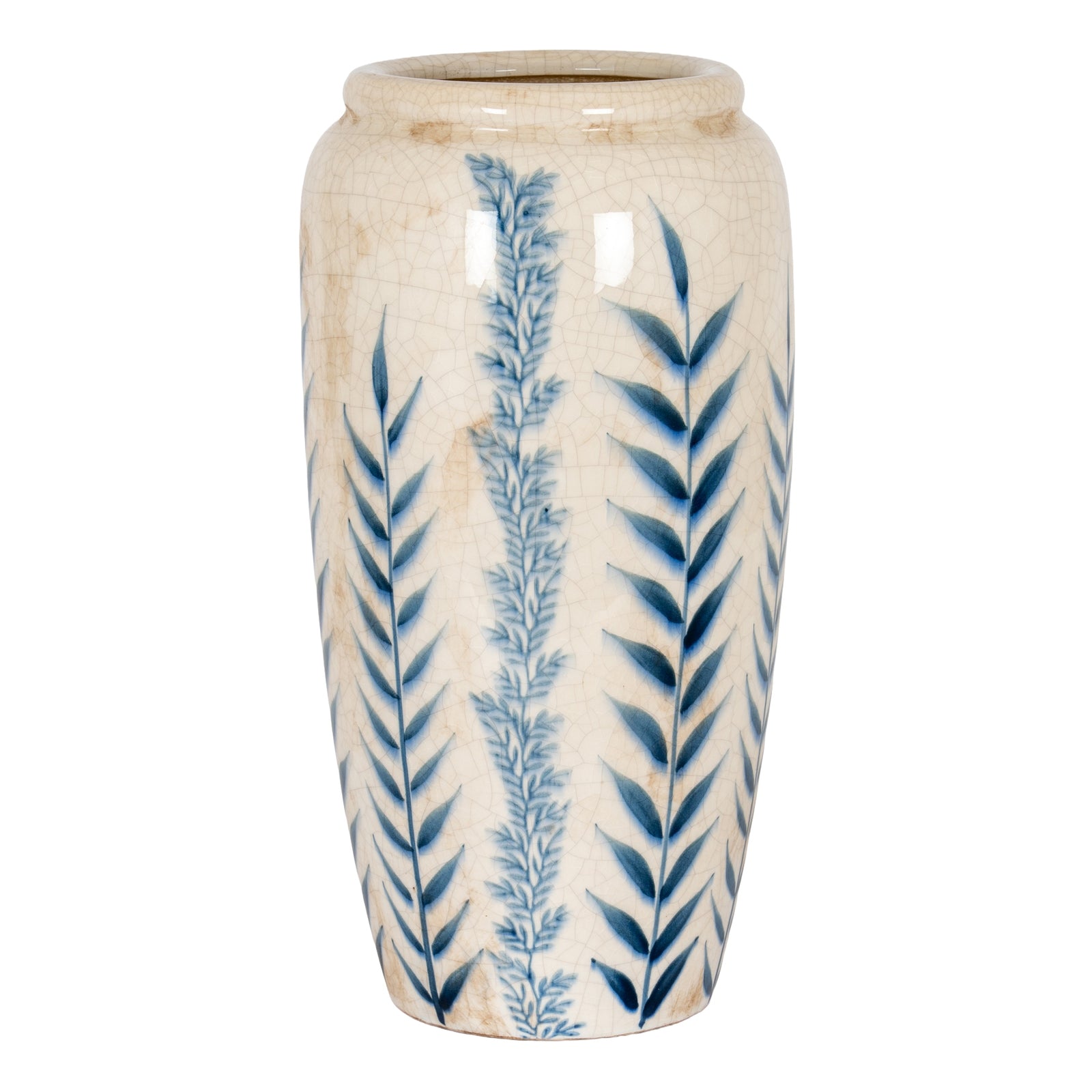 Large Blue Flora Olpe Vase