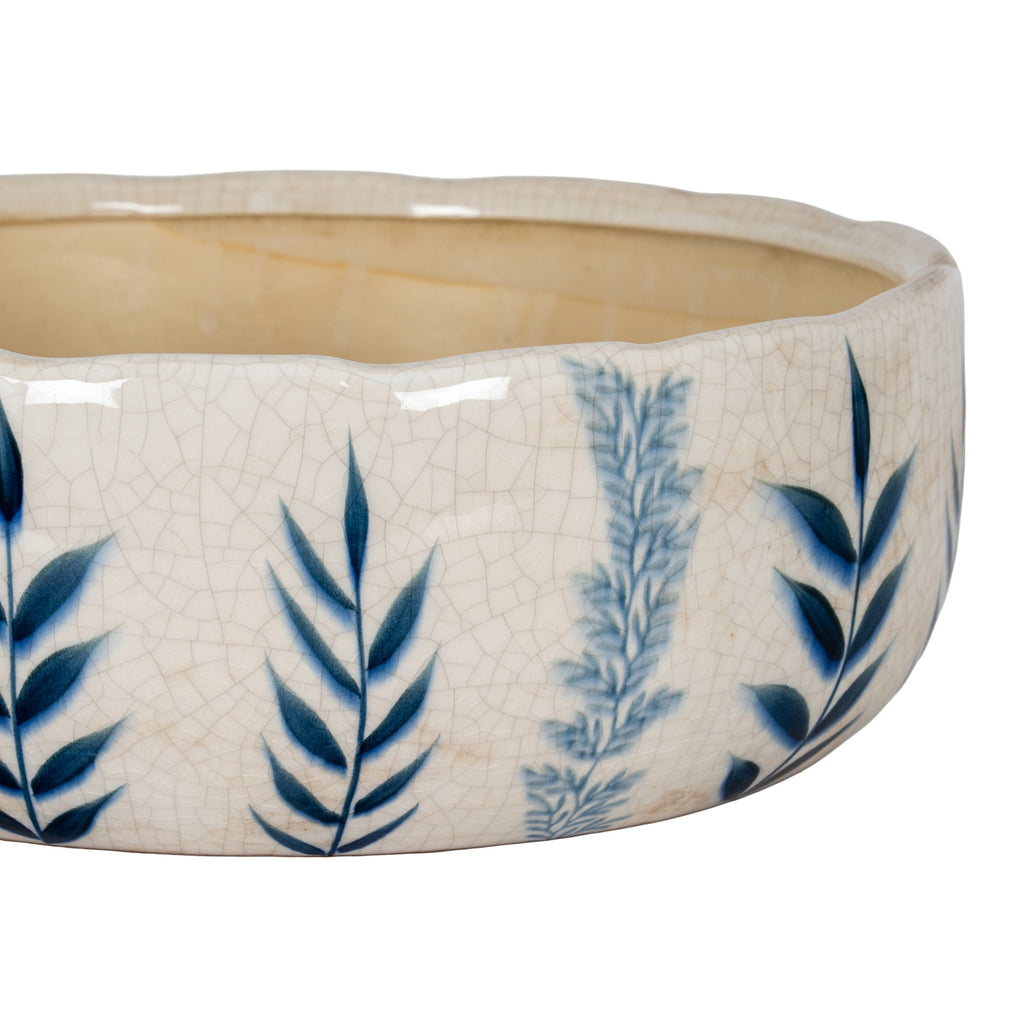 Small Blue Flora Bowl Pot