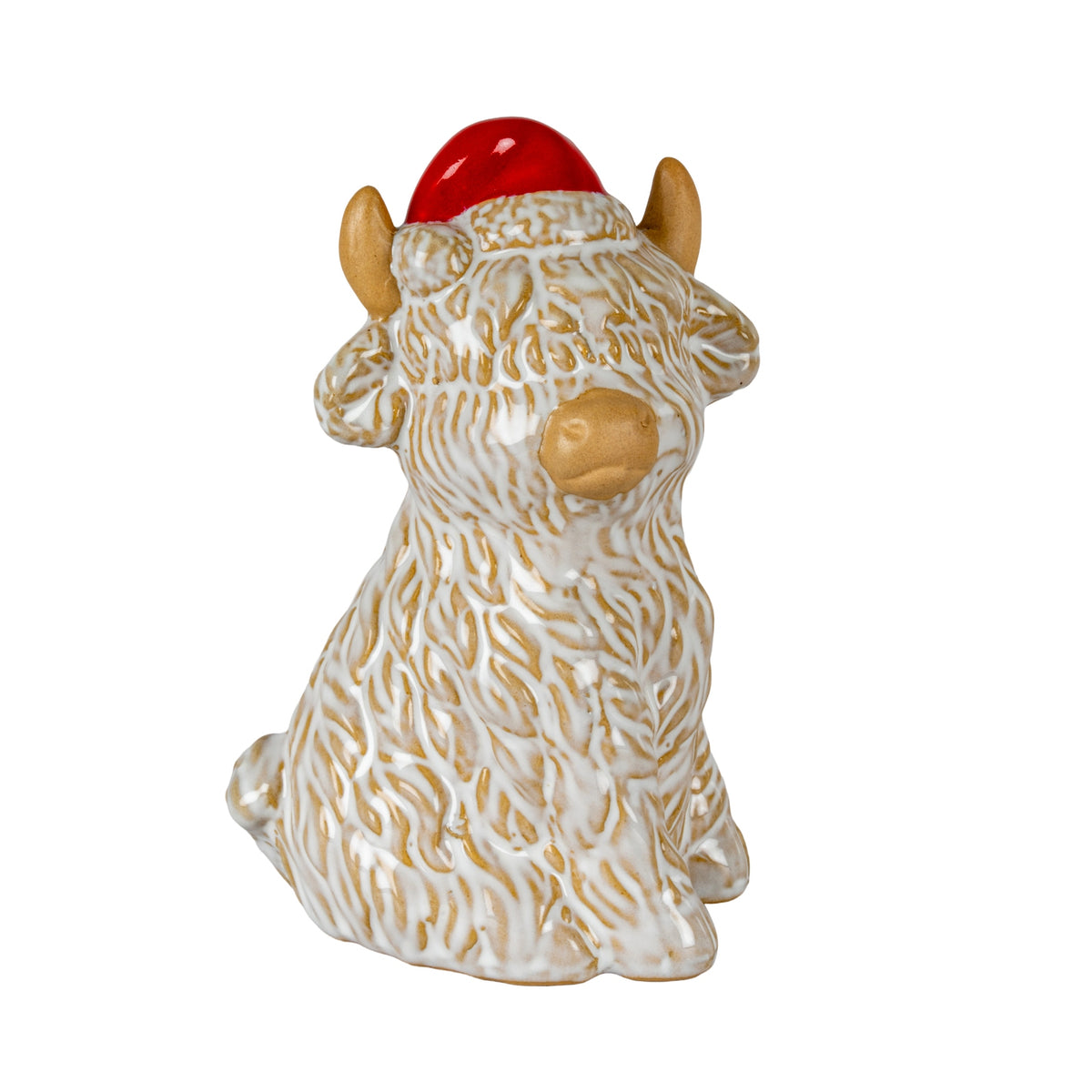 Merry Moo Ceramic Cow Ornament
