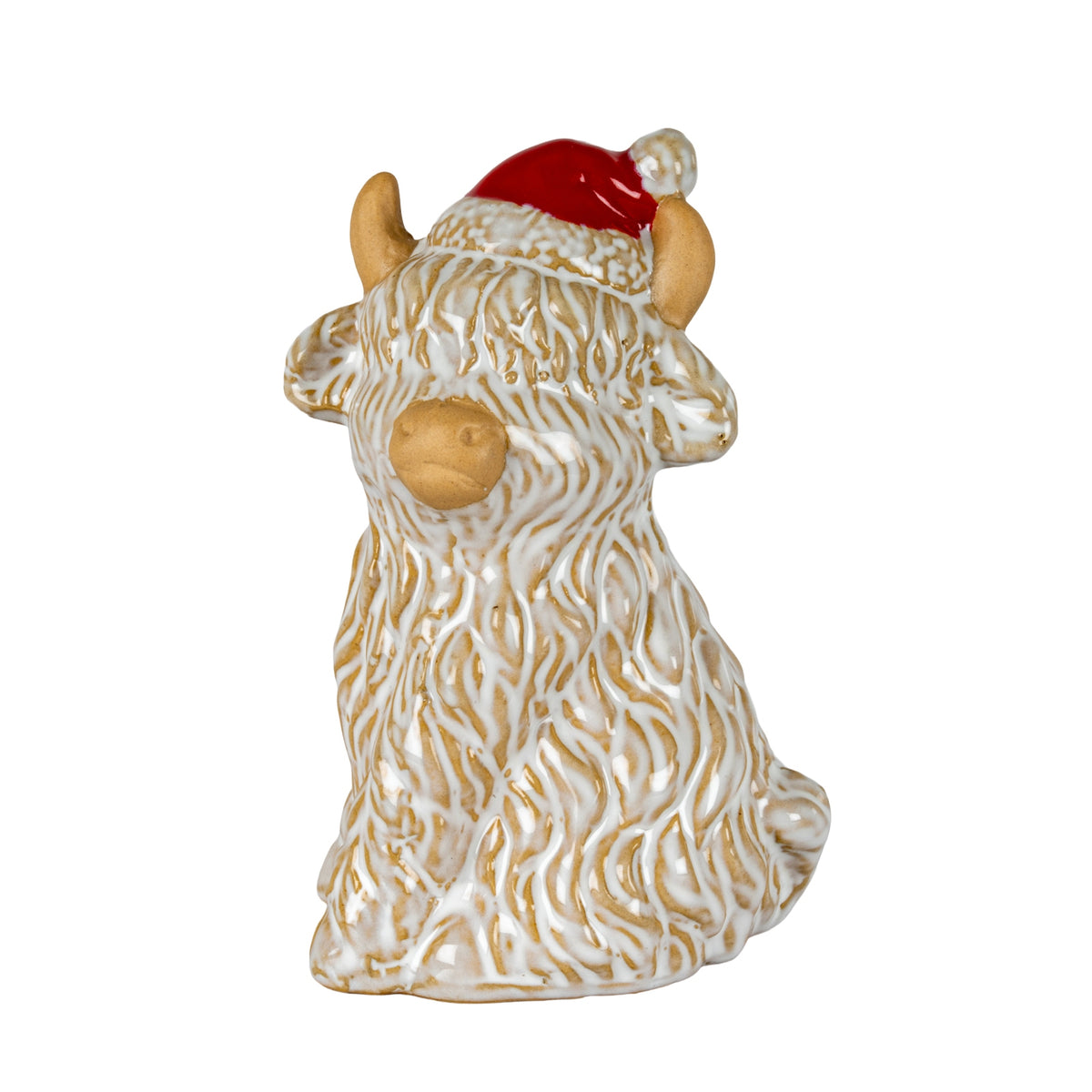 Merry Moo Ceramic Cow Ornament