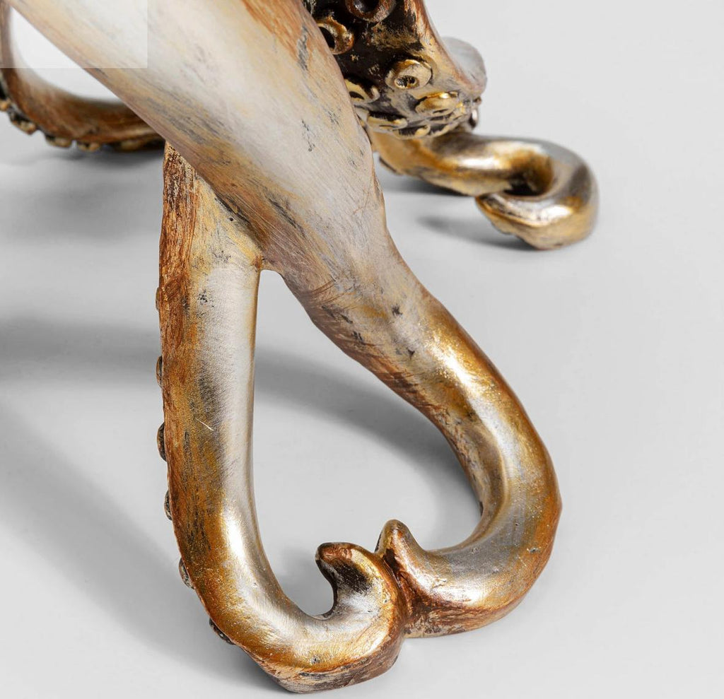 Octopus table lamp in matte gold finish *Bulb and Plug adapter included*
