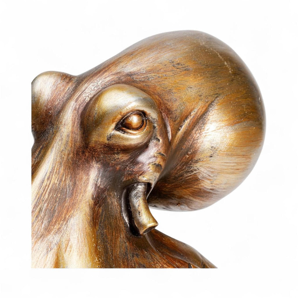 Octopus table lamp in matte gold finish *Bulb and Plug adapter included*