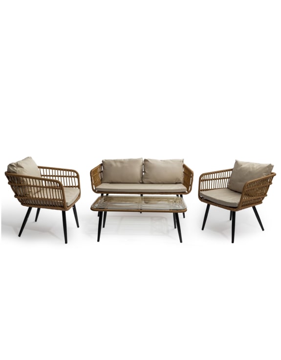 Bohemian Outdoor Bamboo Furniture Set