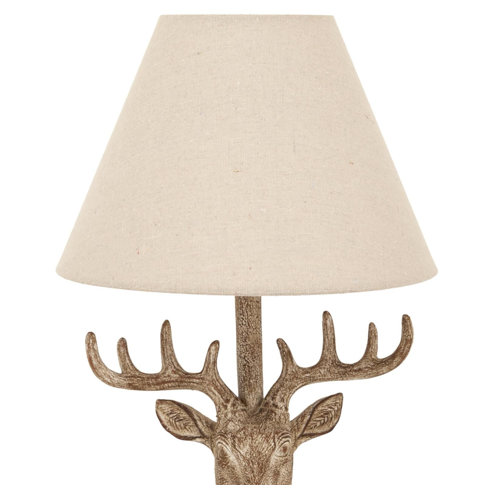 Stag Head Table Lamp