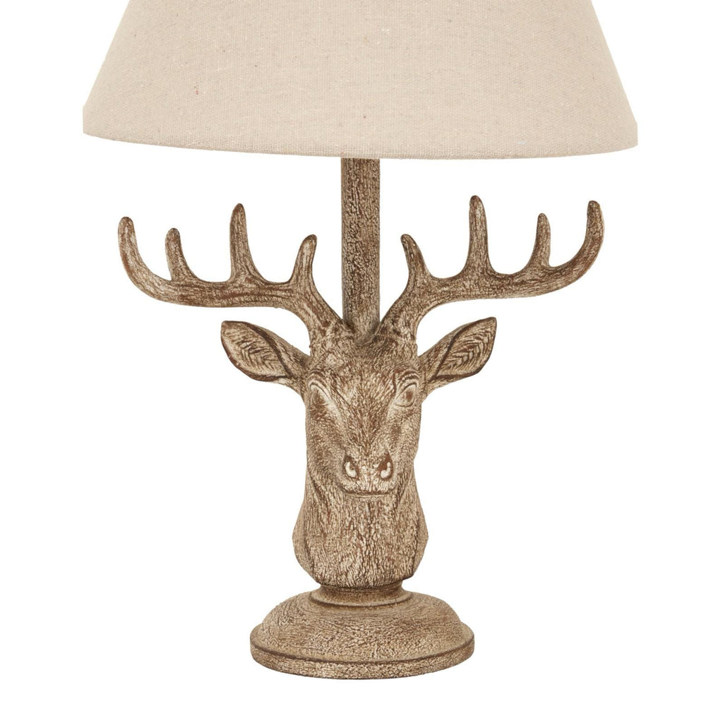 Stag Head Table Lamp