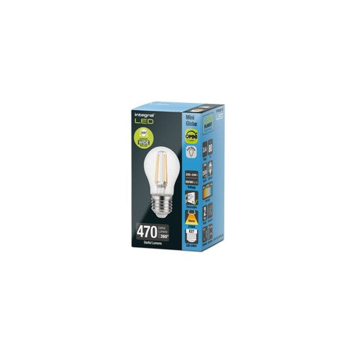 Integral LED Golf Ball E27 470LM 4.5W 2700K DIMMABLE