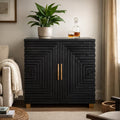 Black 2 Door Side Cupboard