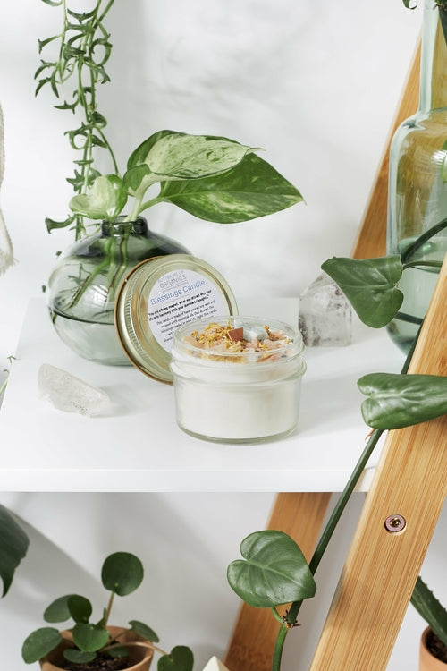 Blessings Candle / Intention Candle / Good Luck / Soy Handpoured Candle