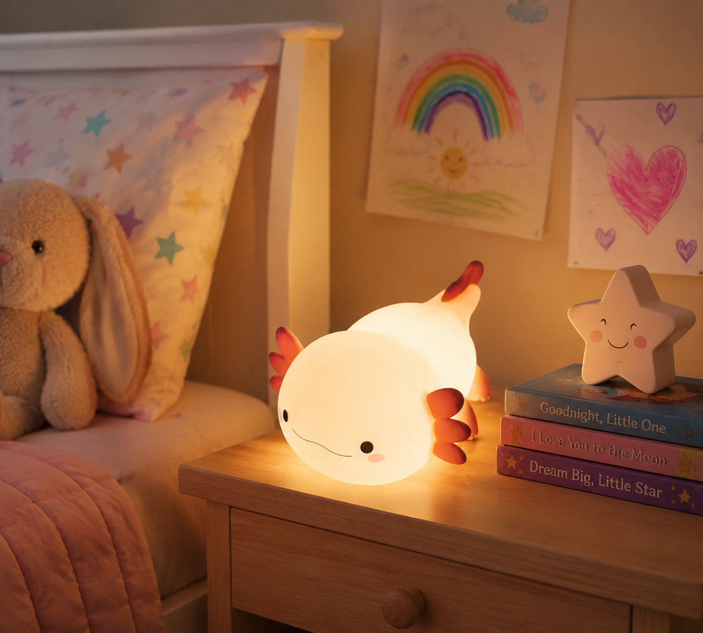 Silicone Axolotl Design Night Light