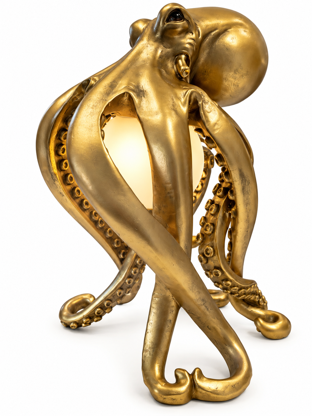 Gold Octopus Table Lamp