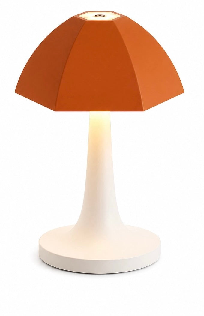 Nordic Mushroom Led Table Lamp Rechargeable Bedside In Four Colours