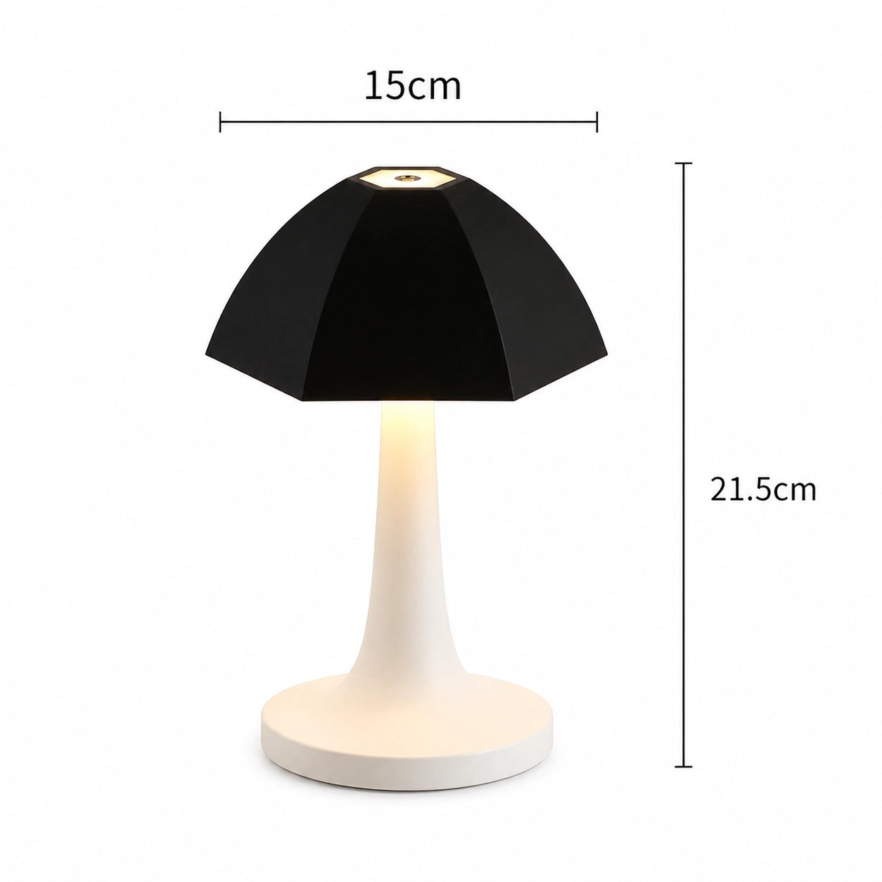Nordic Mushroom Led Table Lamp Rechargeable Bedside In Four Colours
