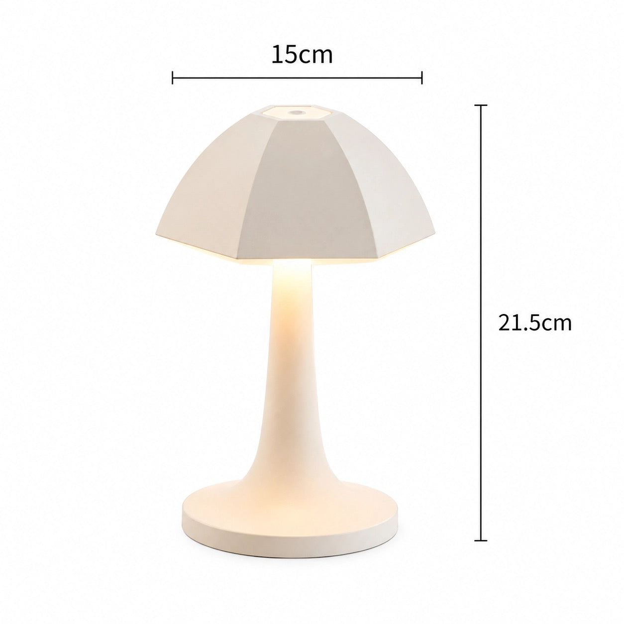 Nordic Mushroom Led Table Lamp Rechargeable Bedside In Four Colours