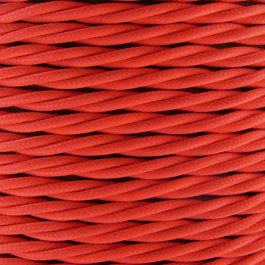 Twisted Braided Flex 3 Core 0.75mm In Variety Of Colours Per Meter