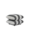 Sycamore Black and White Striped Pouffe