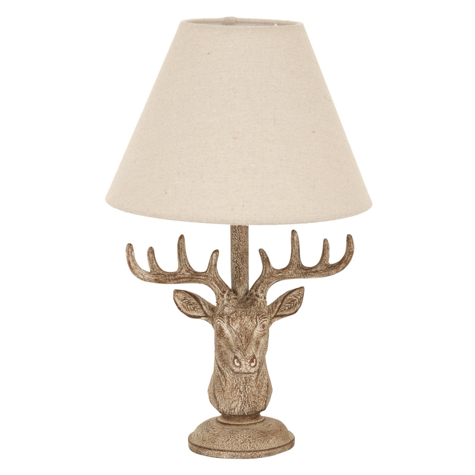 Stag Head Table Lamp
