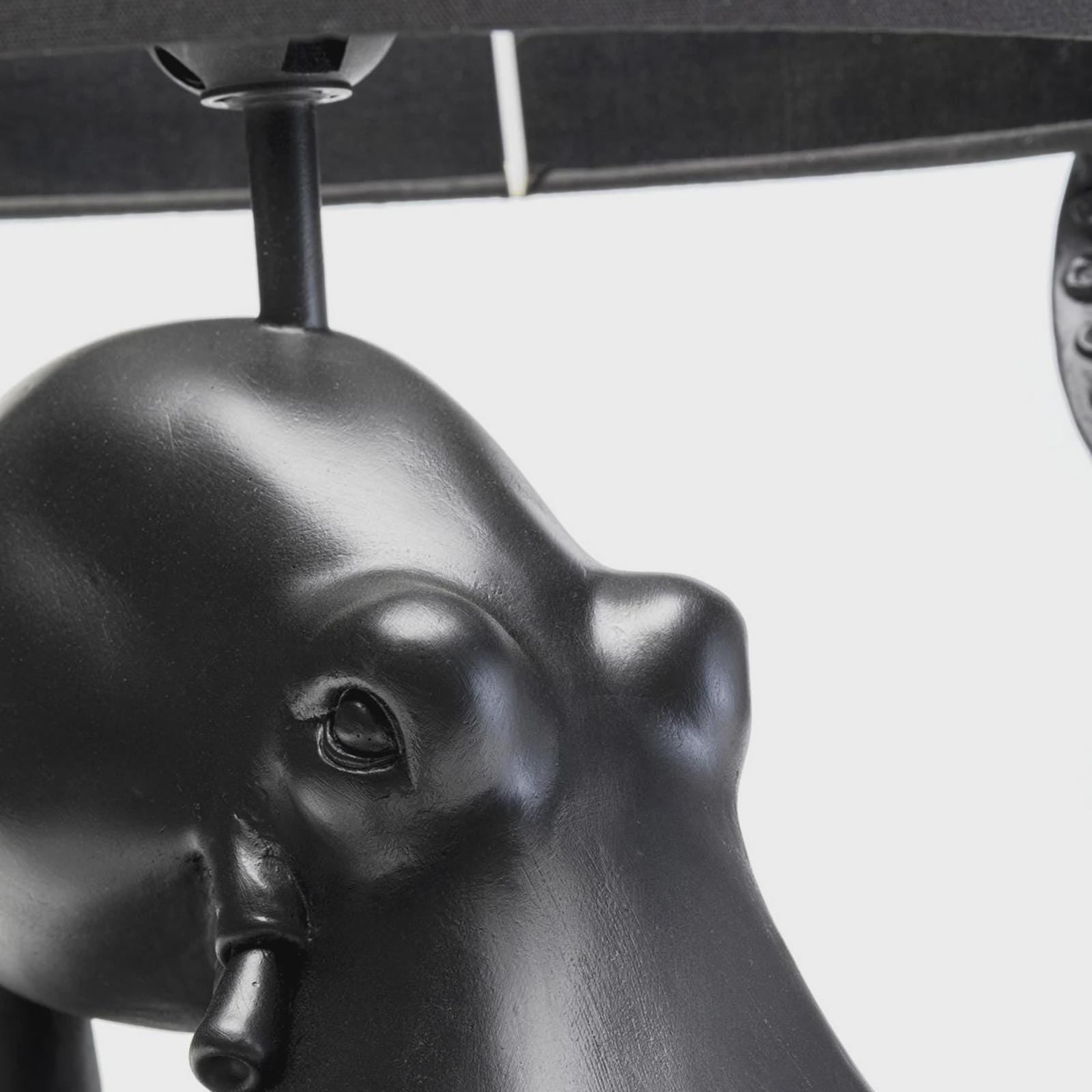 Octopus black table lamp