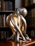 Octopus table lamp in matte gold finish *Bulb and Plug adapter included*