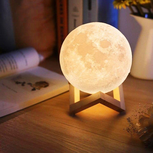 3D Moon Lamp LED Night Light with Stand