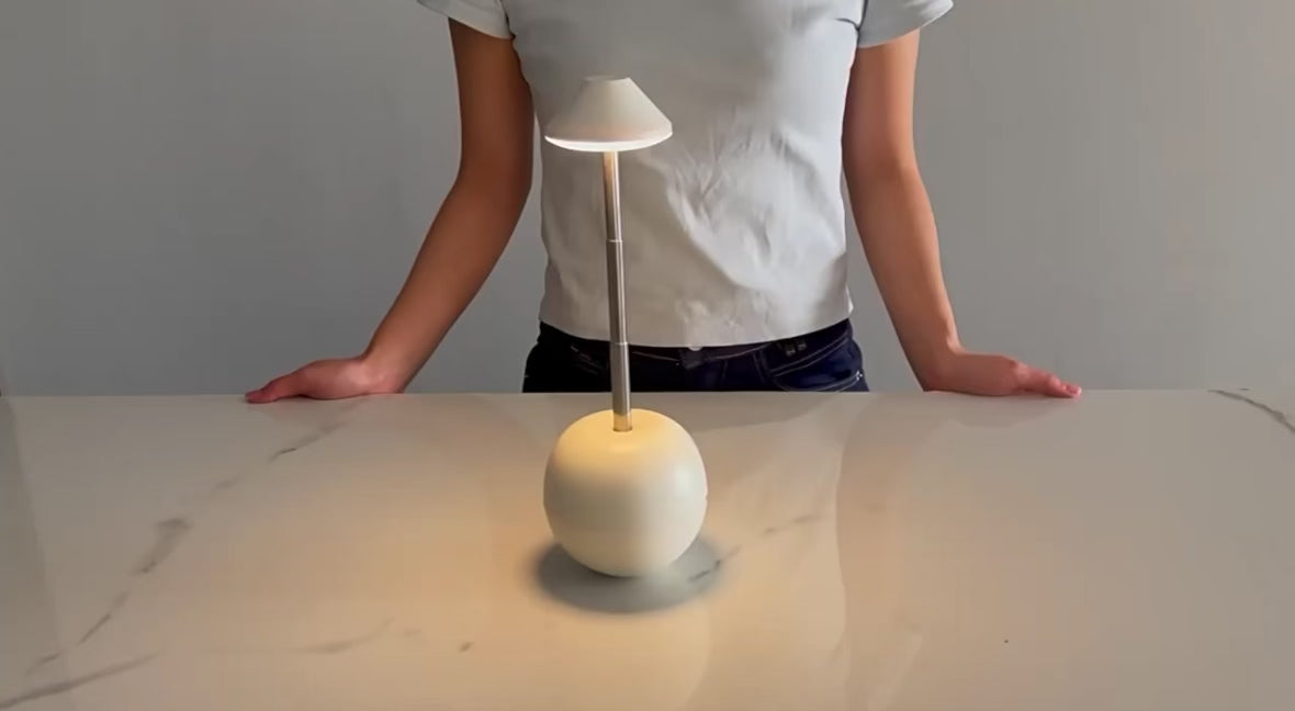 Creative Tumbler Table Lamp – Rechargeable Colour-Changing LED Night Light